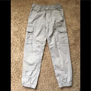 Boys size 8 grey khaki cargo pants - NWOT